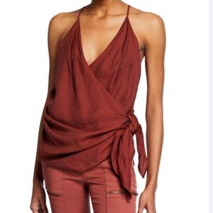 Joie Terika wrap tank top Size L $178